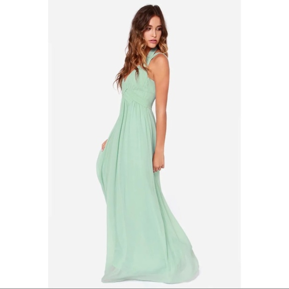 Lulus Mint Green Maxi Dress XS